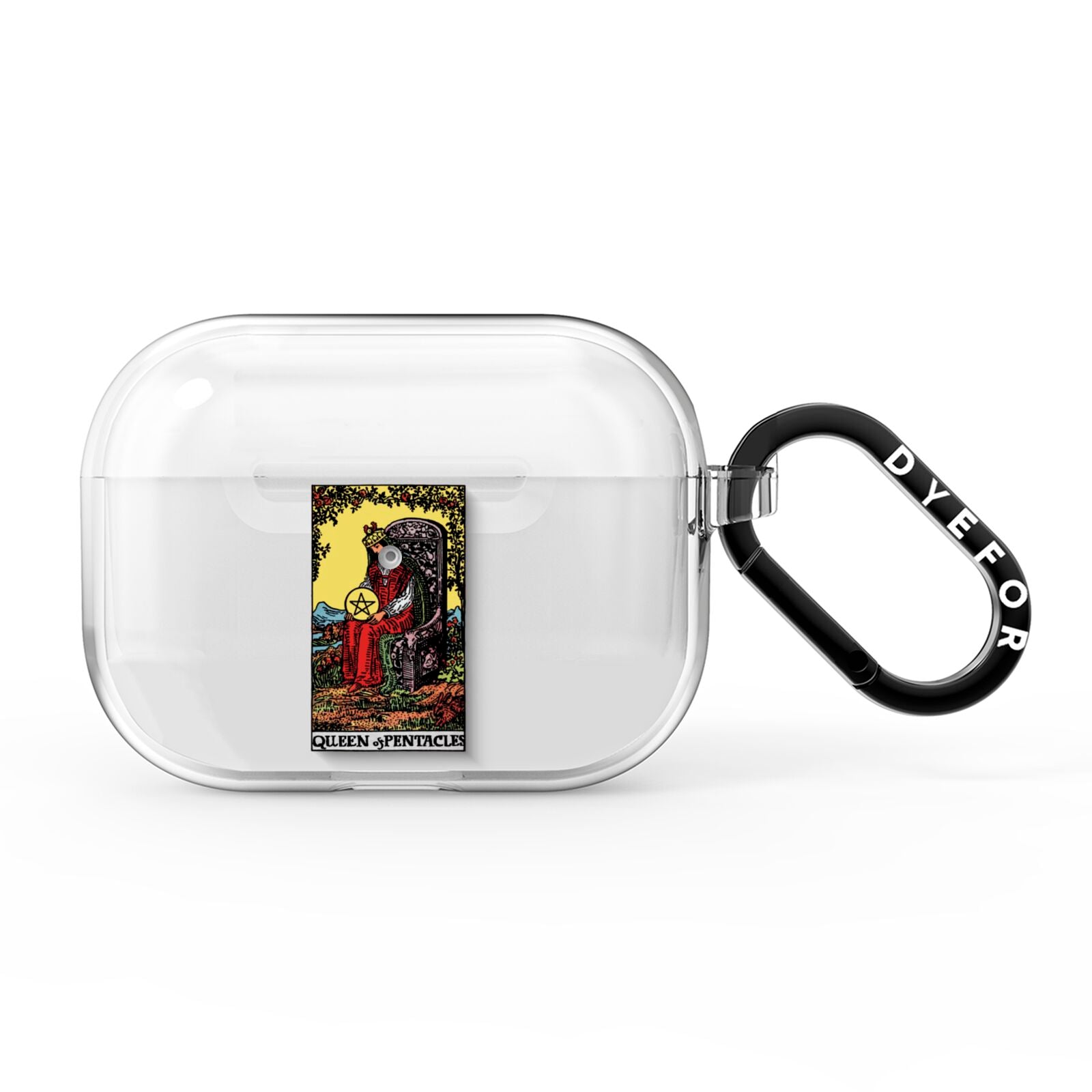 Queen of Pentacles Tarot Card AirPods Pro Clear Case