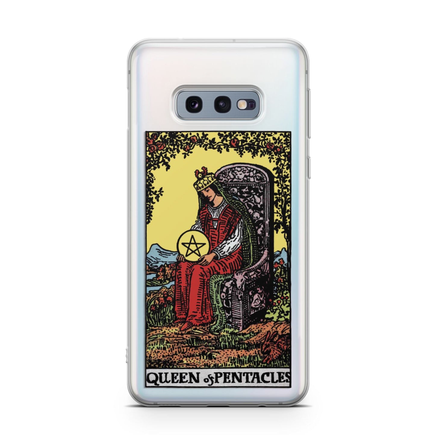 Queen of Pentacles Tarot Card Samsung Galaxy S10E Case