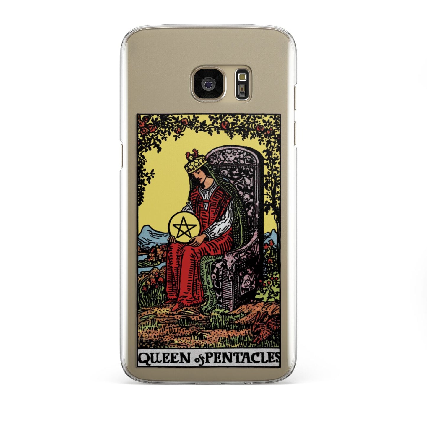 Queen of Pentacles Tarot Card Samsung Galaxy S7 Edge Case