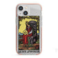 Queen of Pentacles Tarot Card iPhone 13 Mini TPU Impact Case with Pink Edges
