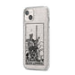 Queen of Swords Monochrome iPhone 14 Plus Glitter Tough Case Starlight Angled Image