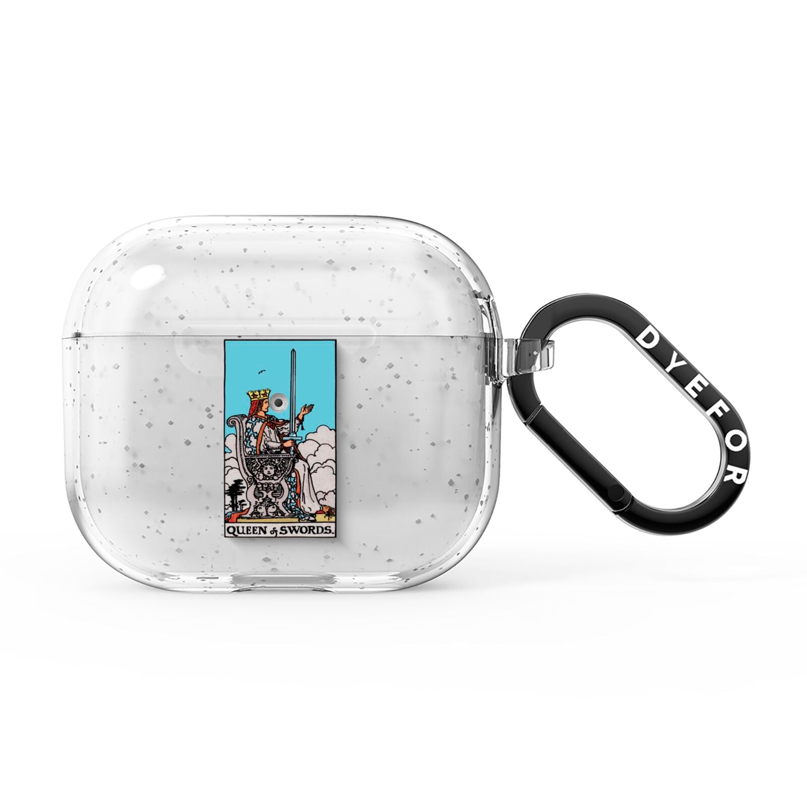 Queen of Swords Tarot Card AirPods Glitter Case 3rd Gen