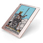 Queen of Swords Tarot Card Apple iPad Case on Rose Gold iPad Side View