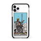 Queen of Swords Tarot Card Apple iPhone 11 Pro in Silver with Black Impact Case