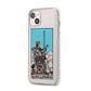 Queen of Swords Tarot Card iPhone 14 Plus Clear Tough Case Starlight Angled Image