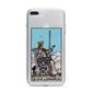 Queen of Swords Tarot Card iPhone 7 Plus Bumper Case on Silver iPhone
