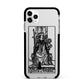 Queen of Wands Monochrome Apple iPhone 11 Pro Max in Silver with Black Impact Case