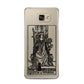 Queen of Wands Monochrome Samsung Galaxy A5 2016 Case on gold phone