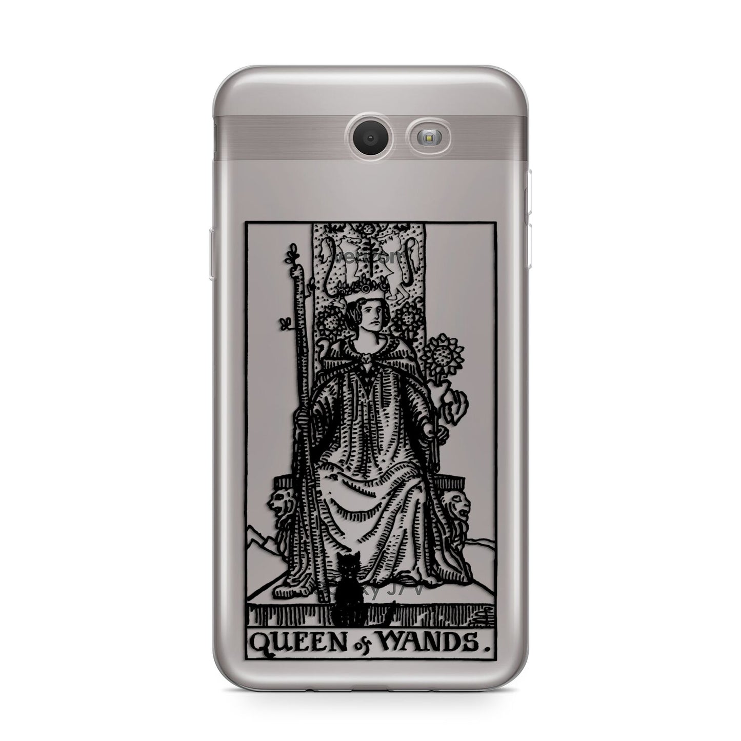 Queen of Wands Monochrome Samsung Galaxy J7 2017 Case