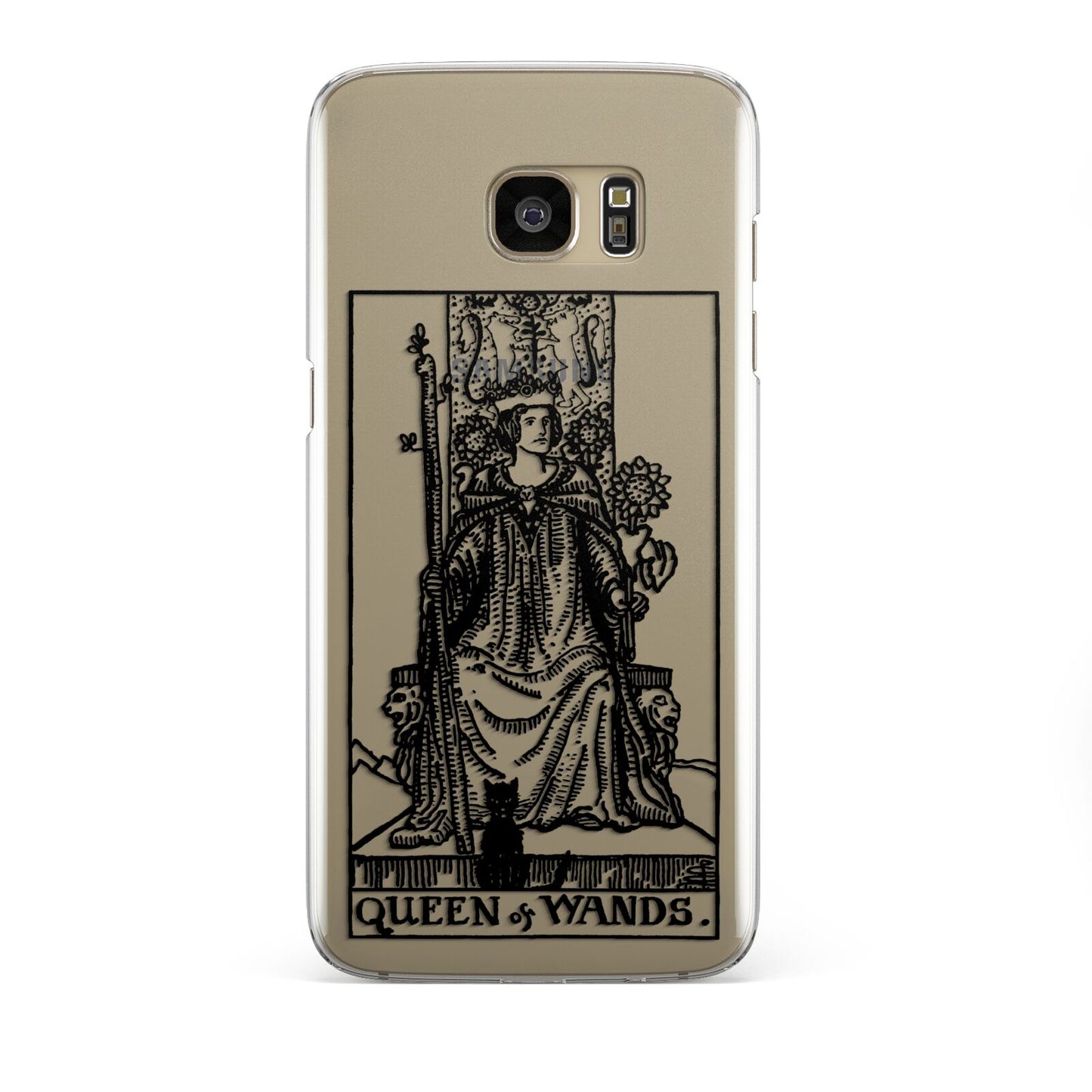 Queen of Wands Monochrome Samsung Galaxy S7 Edge Case
