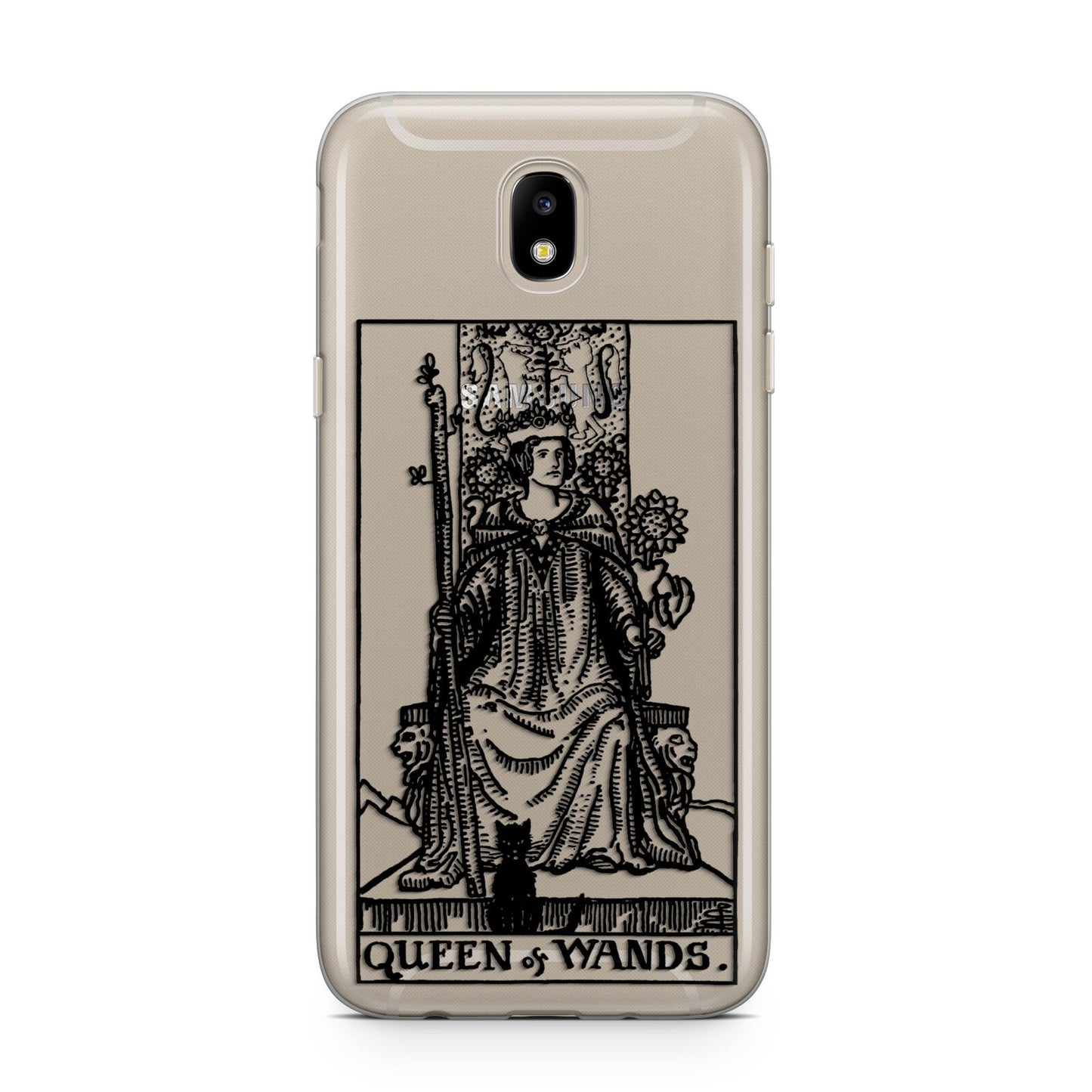 Queen of Wands Monochrome Samsung J5 2017 Case