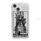 Queen of Wands Monochrome iPhone 13 Mini Clear Bumper Case