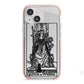 Queen of Wands Monochrome iPhone 13 Mini TPU Impact Case with Pink Edges