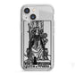 Queen of Wands Monochrome iPhone 13 Mini TPU Impact Case with White Edges