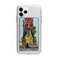 Queen of Wands Tarot Card Apple iPhone 11 Pro Max in Silver with Bumper Case