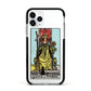 Queen of Wands Tarot Card Apple iPhone 11 Pro in Silver with Black Impact Case