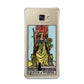 Queen of Wands Tarot Card Samsung Galaxy A9 2016 Case on gold phone