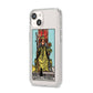 Queen of Wands Tarot Card iPhone 14 Clear Tough Case Starlight Angled Image