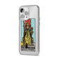 Queen of Wands Tarot Card iPhone 14 Pro Max Clear Tough Case Silver Angled Image