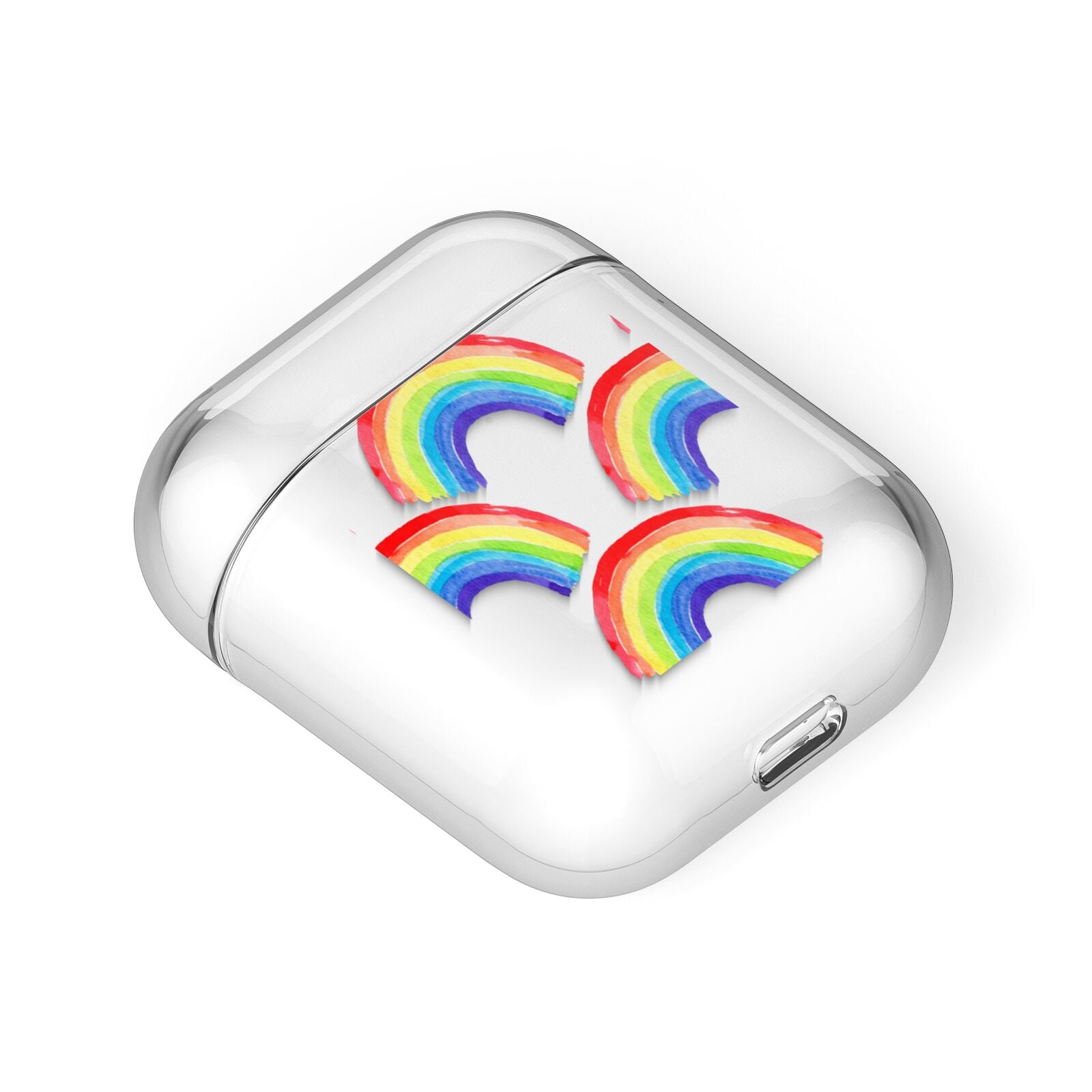 Rainbow AirPods Case Laid Flat