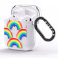 Rainbow AirPods Clear Case Side Image