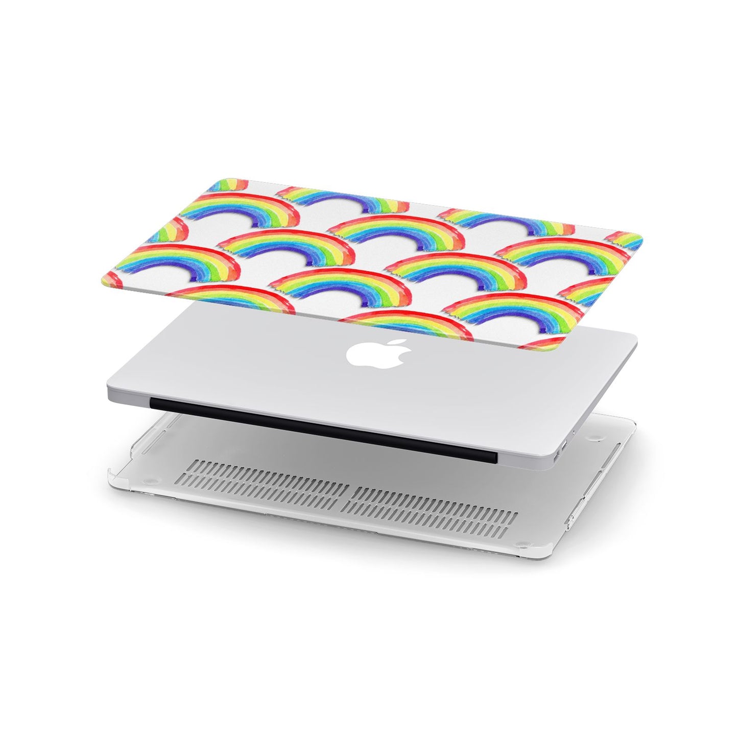 Rainbow Apple MacBook Case in Detail