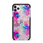 Rainbow Fish Apple iPhone 11 Pro Max in Silver with Black Impact Case