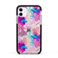 Rainbow Fish Apple iPhone 11 in White with Black Impact Case