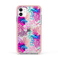 Rainbow Fish Apple iPhone 11 in White with Pink Impact Case