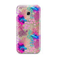 Rainbow Fish Samsung Galaxy A3 2017 Case on gold phone