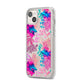 Rainbow Fish iPhone 14 Plus Clear Tough Case Starlight Angled Image