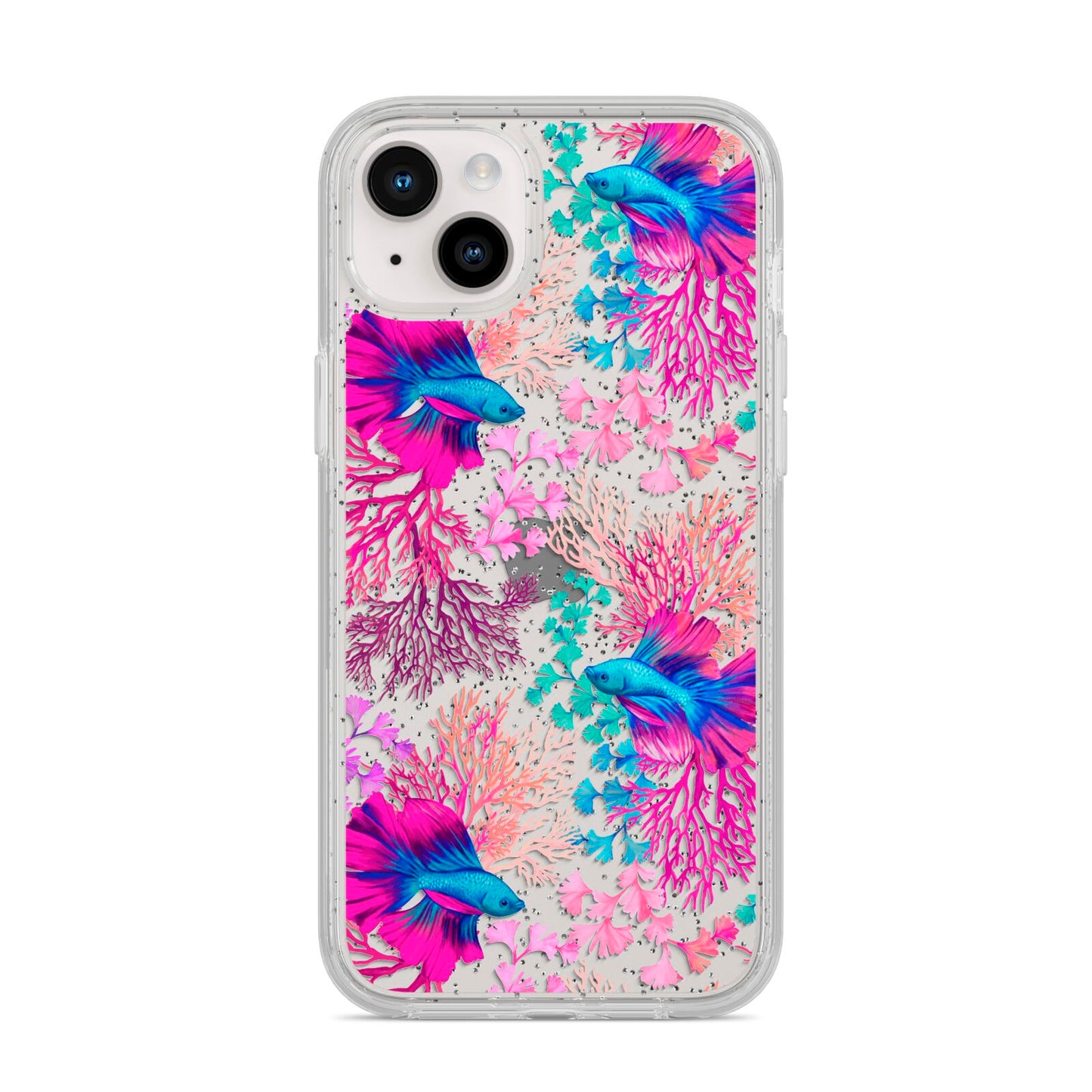 Rainbow Fish iPhone 14 Plus Glitter Tough Case Starlight