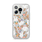 Rainbow Ghost iPhone 14 Pro Glitter Tough Case Silver