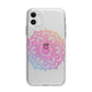 Rainbow Mandala Apple iPhone 11 in White with Bumper Case