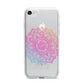 Rainbow Mandala iPhone 7 Bumper Case on Silver iPhone