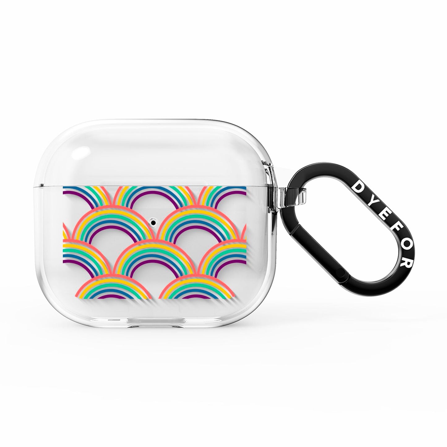 Rainbow Pattern AirPods Clear Case 3rd Gen