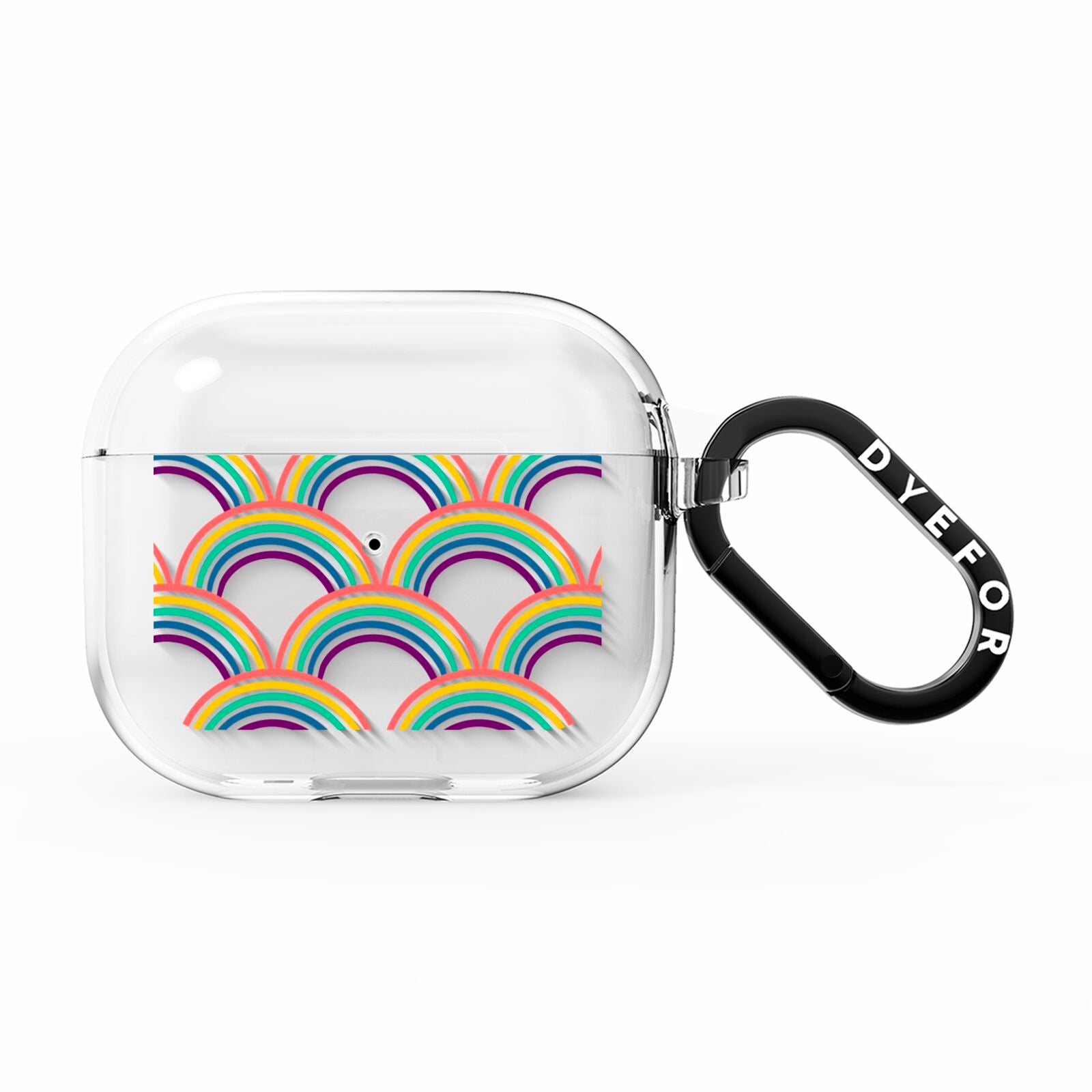 Rainbow Pattern AirPods Clear Case 3rd Gen
