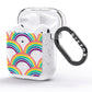Rainbow Pattern AirPods Glitter Case Side Image