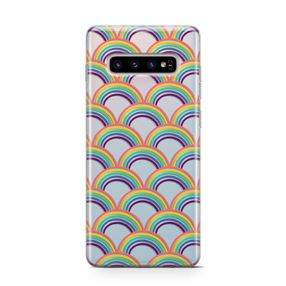 Rainbow Pattern Samsung Galaxy S10 Case