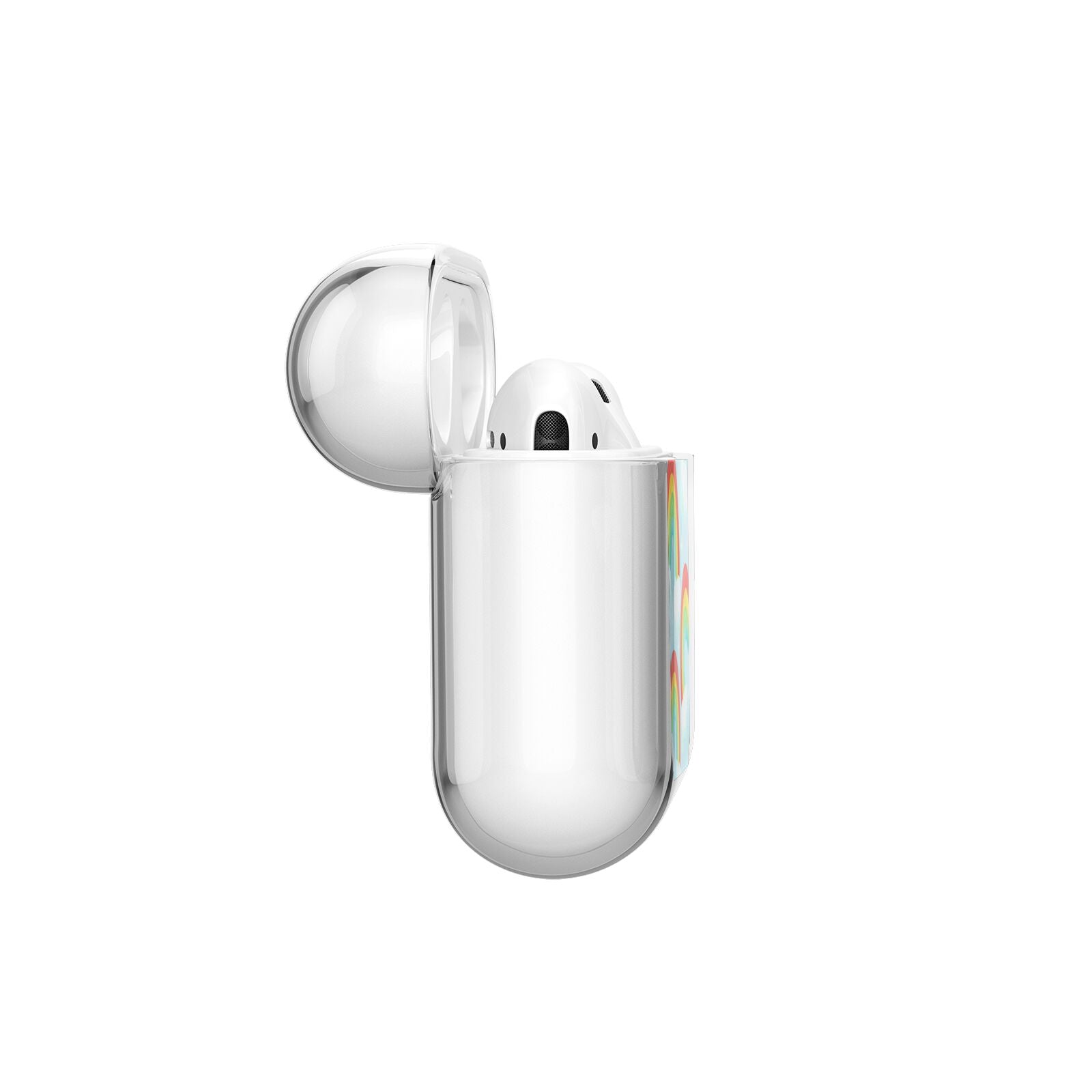 Rainbow Sky AirPods Case Side Angle