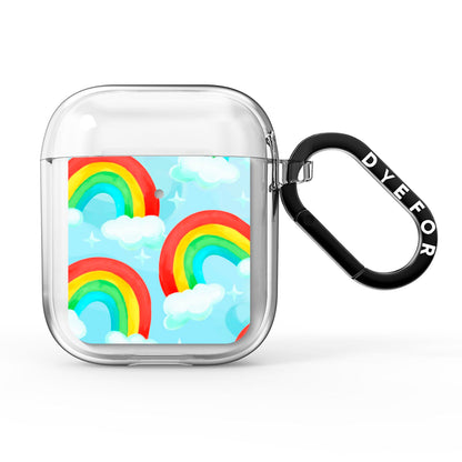 Rainbow Sky AirPods Clear Case