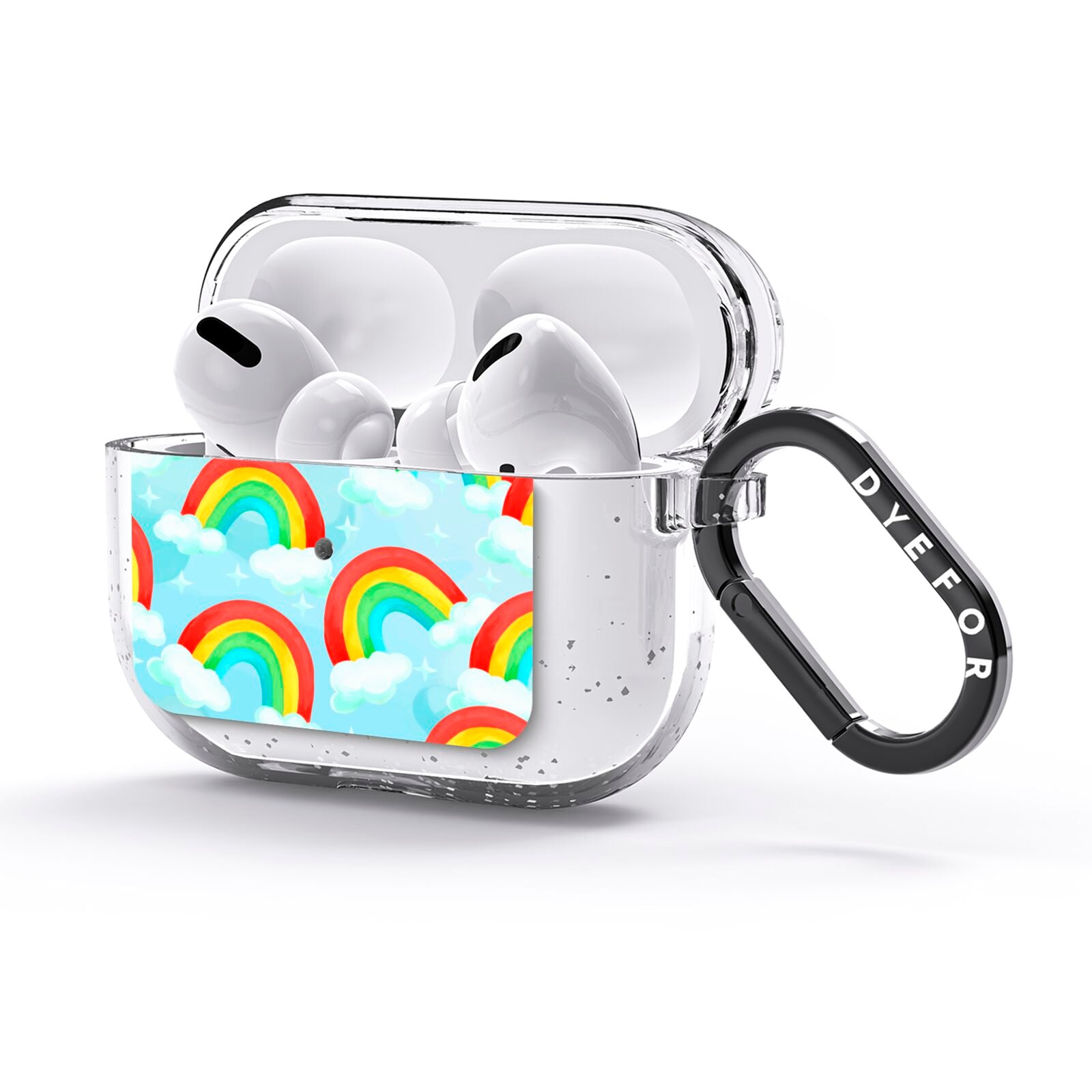 Rainbow Sky AirPods Glitter Case 3rd Gen Side Image
