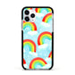 Rainbow Sky Apple iPhone 11 Pro in Silver with Black Impact Case