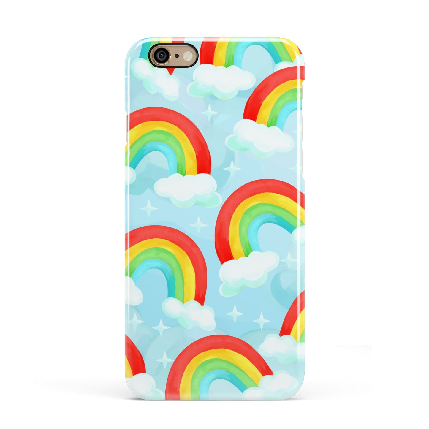 Rainbow Sky Apple iPhone 6 3D Snap Case