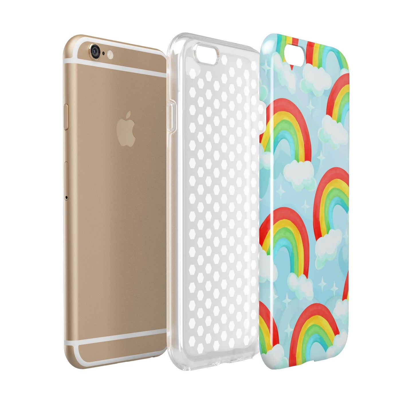 Rainbow Sky Apple iPhone 6 3D Tough Case Expanded view