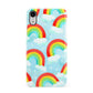Rainbow Sky Apple iPhone XR White 3D Snap Case
