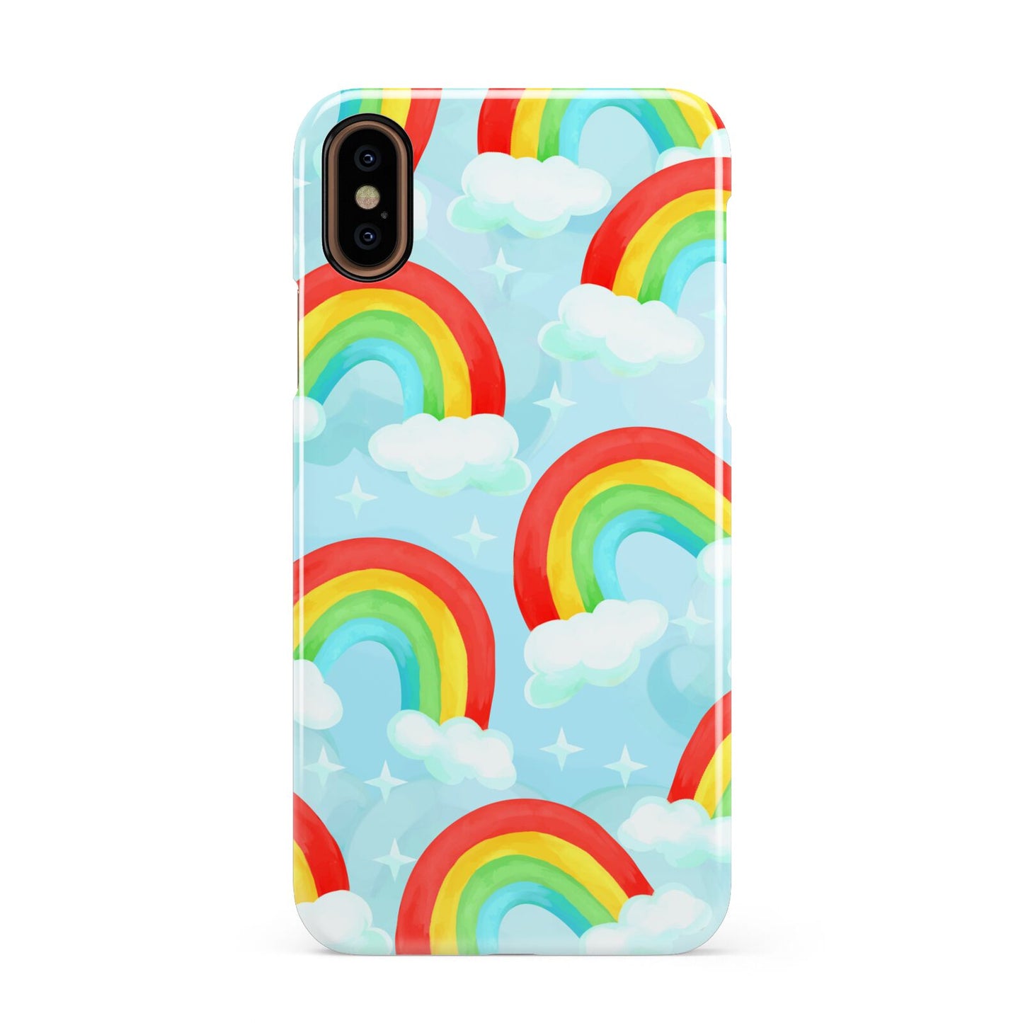 Rainbow Sky Apple iPhone XS 3D Snap Case