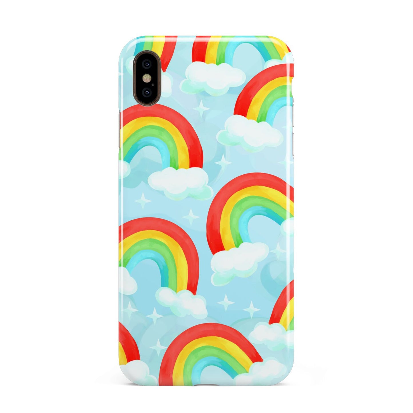 Rainbow Sky Apple iPhone Xs Max 3D Tough Case