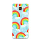 Rainbow Sky Samsung Galaxy A3 2016 Case on gold phone
