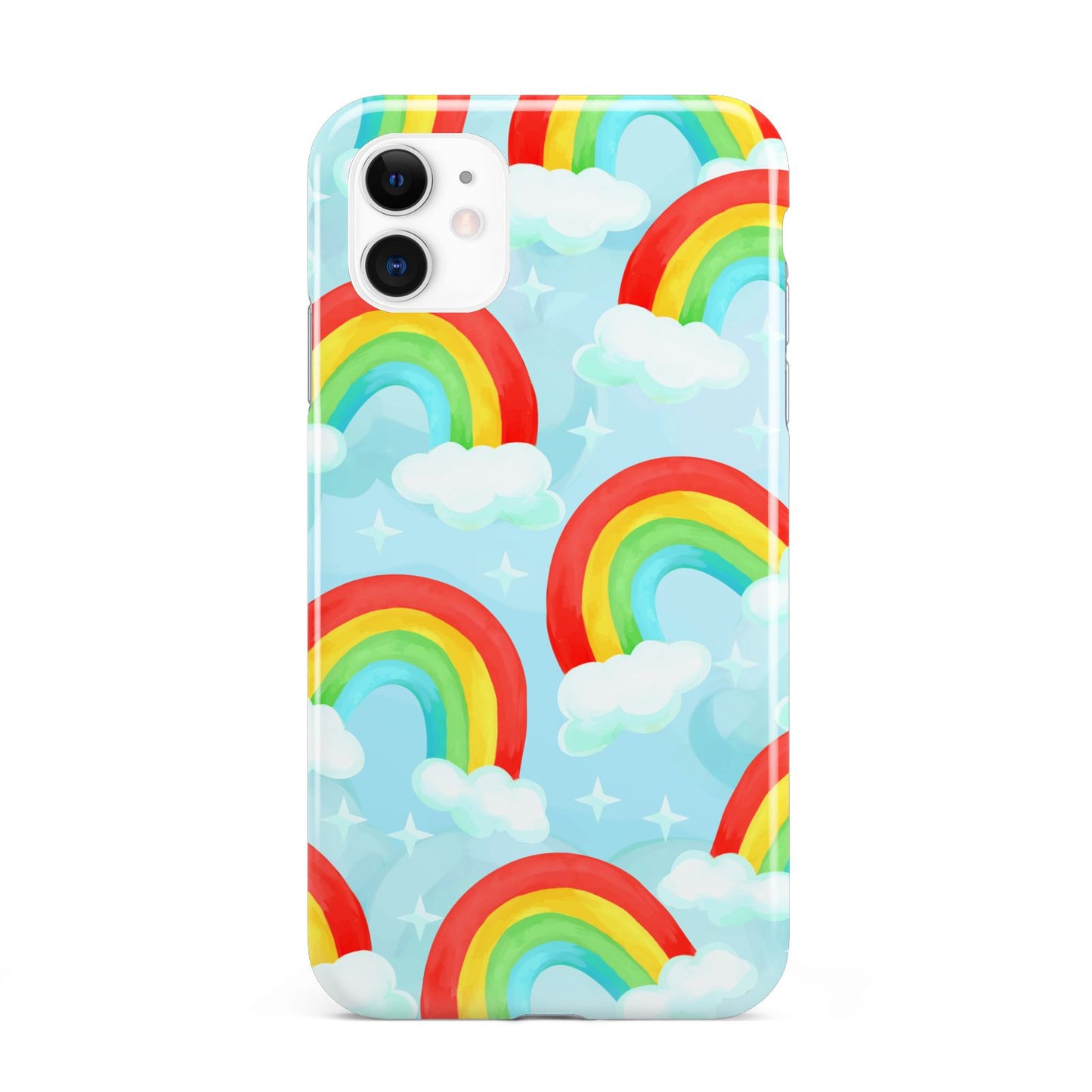 Rainbow Sky iPhone 11 3D Tough Case